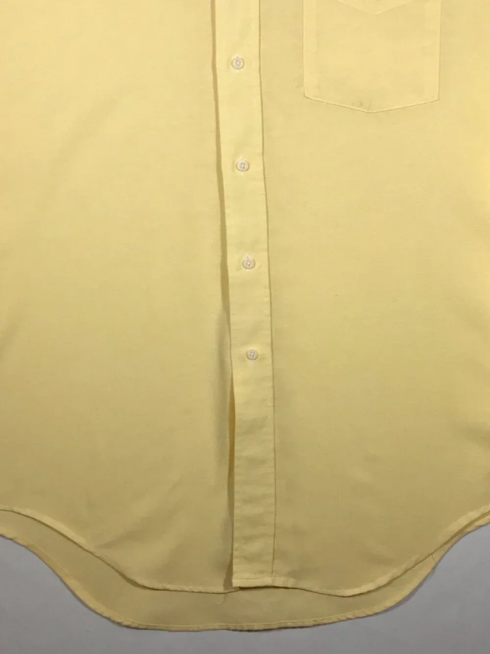 Cabela's Men's 17.5 XXL Yellow Long Sleeve Button Up Button Down Collar Shirt